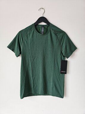 NWT LULULEMON IVYG/IVYG Ivy Green Metal Vent Tech SS Top Shirt Men's Small